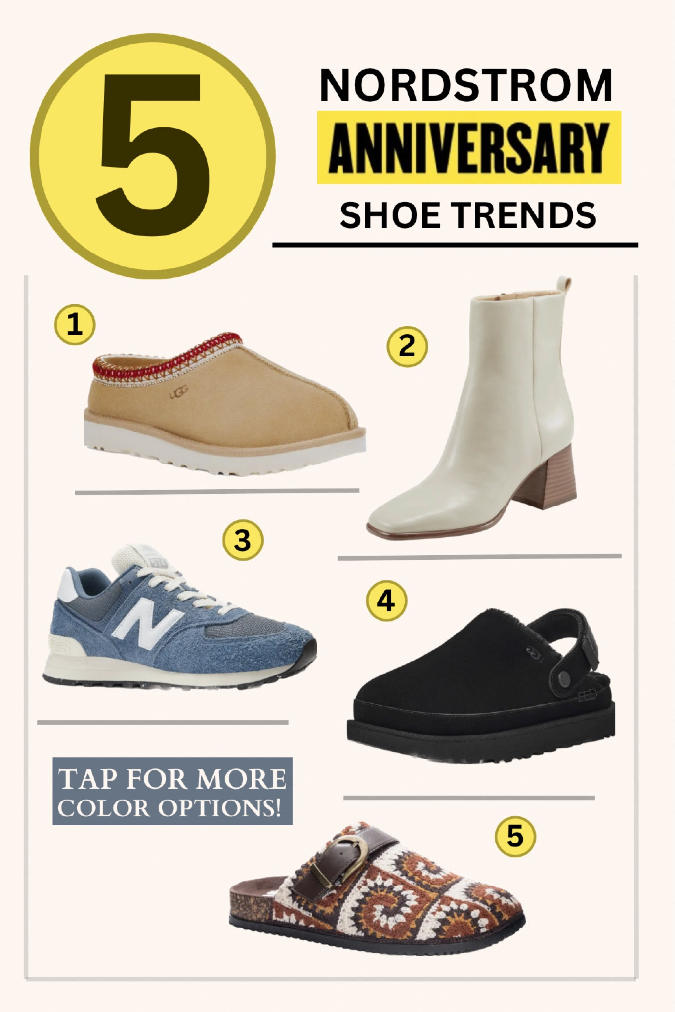 Nordstrom Anniversary Sale Fall Shoe Picks! Stocking up on these cuties before they sell out 🩵 | fall shoes, boots, uggs, ugg tasman, ugg slippers, new balance sneakers, colorful sneakers, boots, booties, clogs, uggs  

#LTKxNSale #LTKSummerSales #LTKShoeCrush