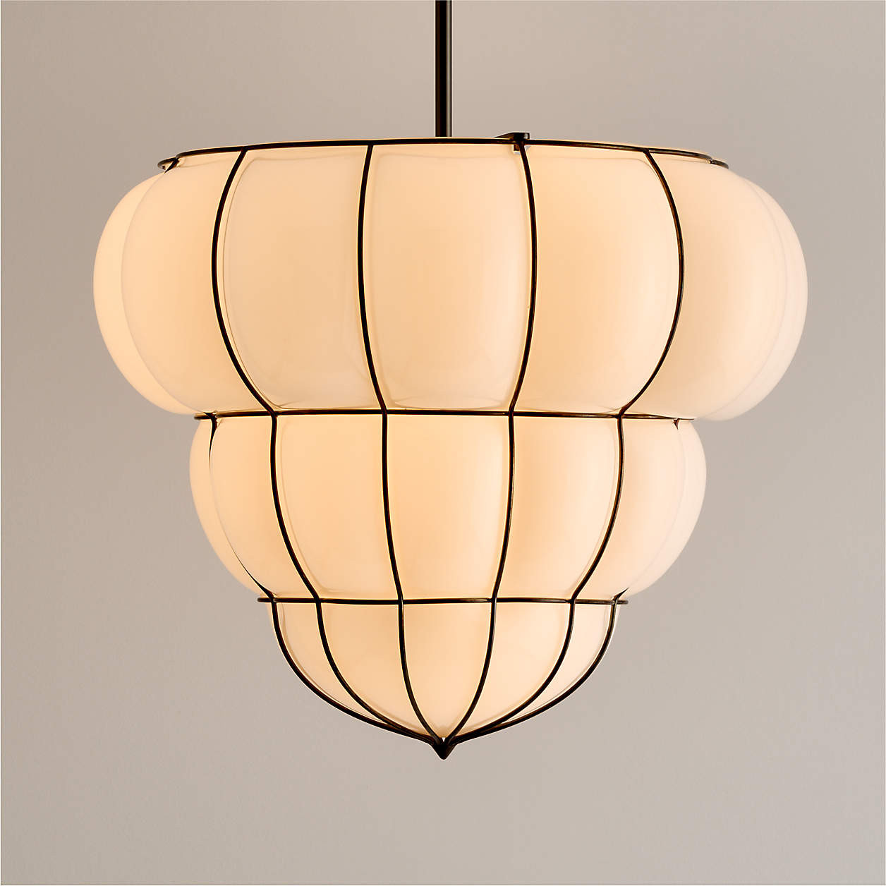 Weiss Glass Pendant Light | Crate & Barrel | Crate & Barrel