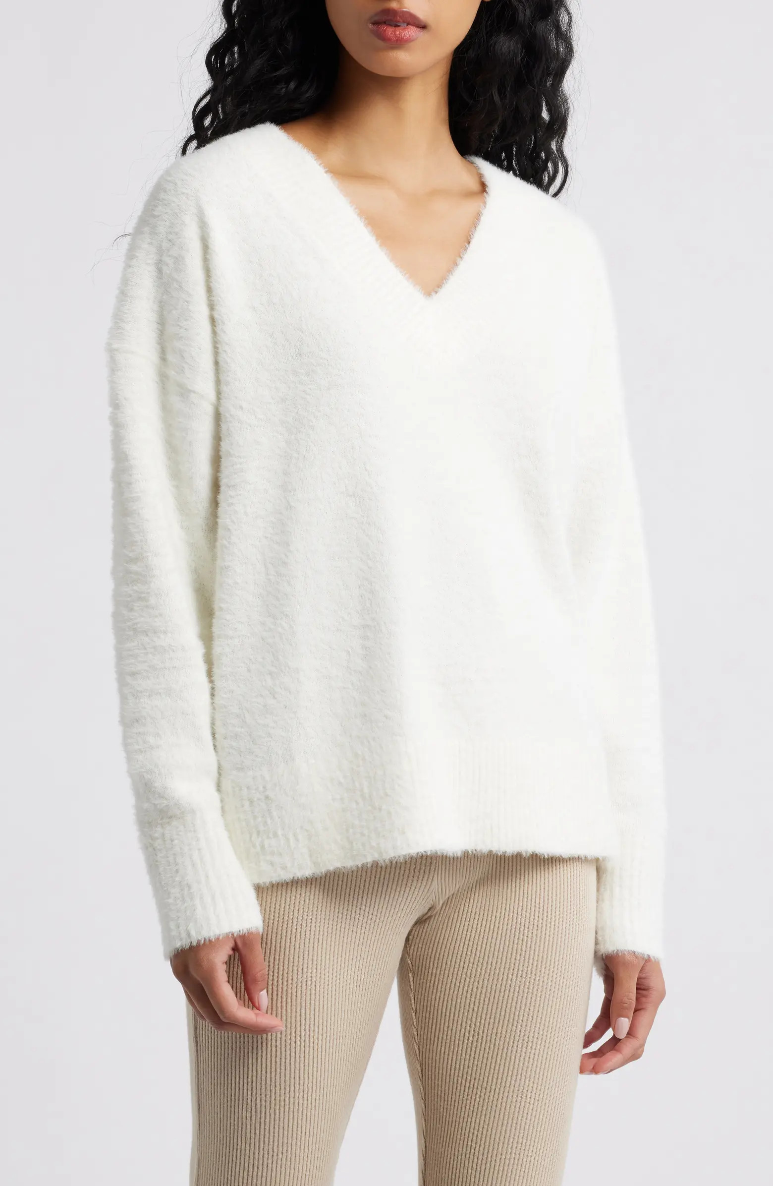 BP. Fuzzy V-Neck Sweater | Nordstrom | Nordstrom