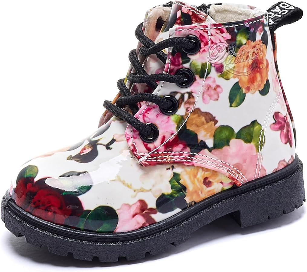 Daclay Kids Boots Children Boys and Girls Candy-Colored Waterproof and Velvet Boots | Amazon (US)