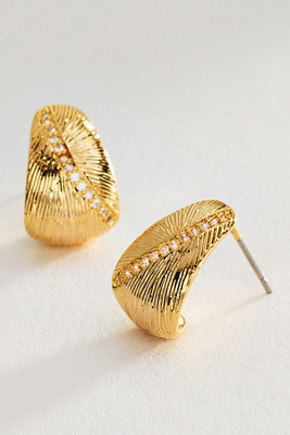 By Anthropologie textured Crystal Hoop Earrings | Anthropologie (US)
