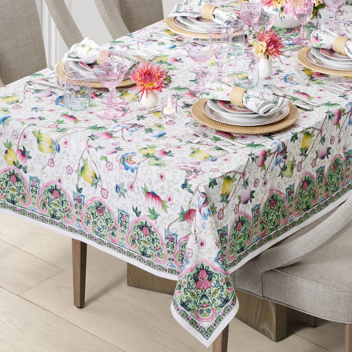 Famille Rose Tablecloth | Williams-Sonoma