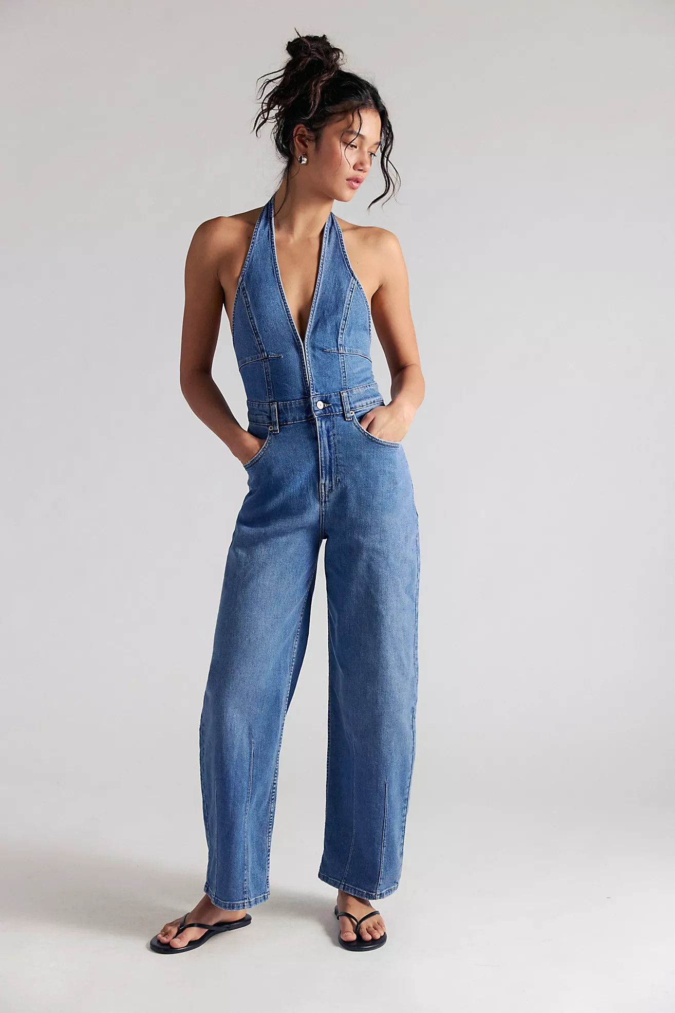 We The Free Lark Denim Jumpsuit | Free People (Global - UK&FR Excluded)