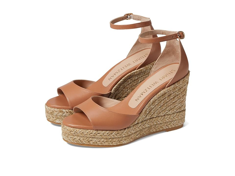 Stuart Weitzman Nudistcurve Espadrille Wedge (Tan 1) Women's Shoes | Zappos