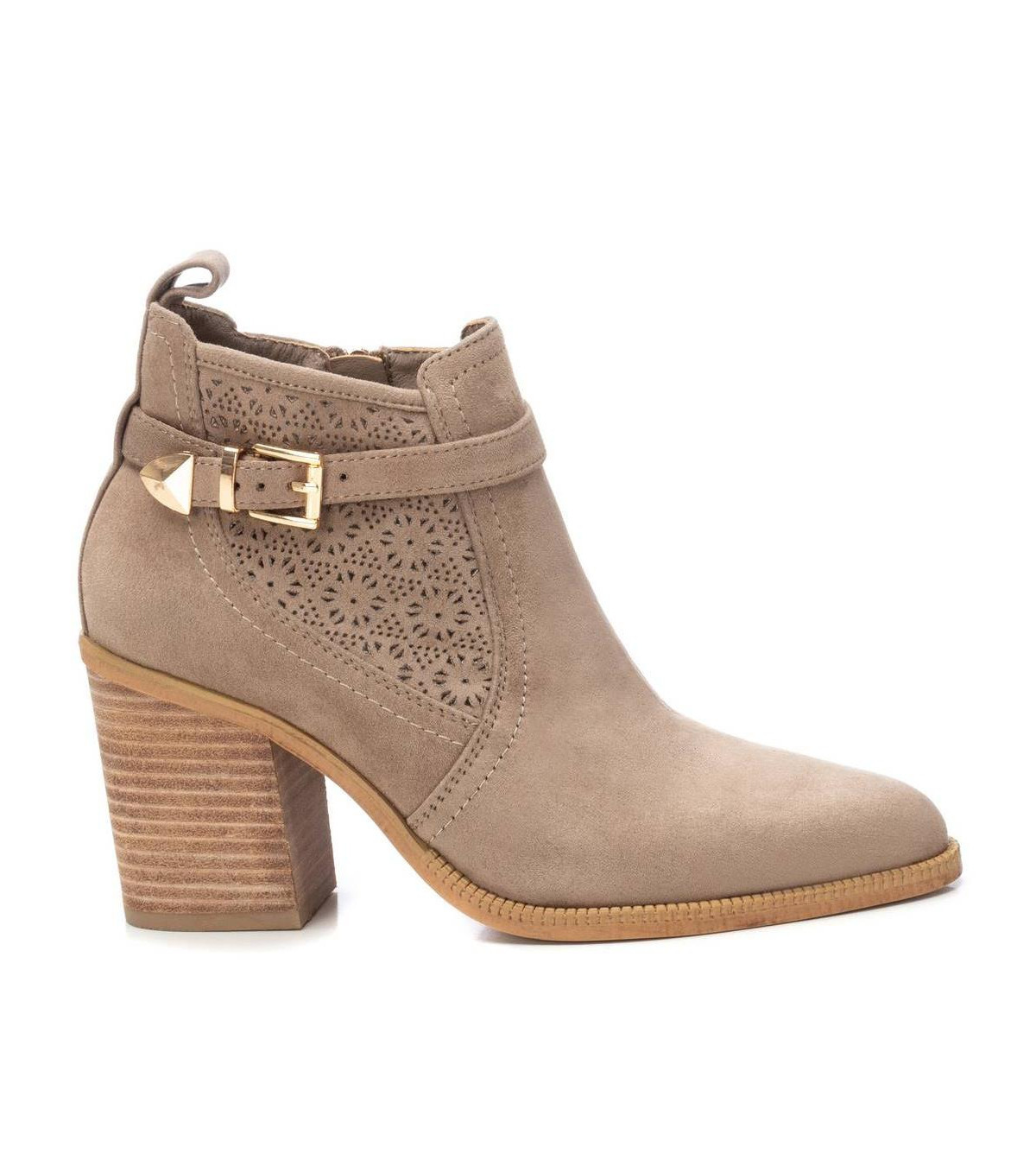 Women's Suede Ankle Booties By Xti - Taupe | Macy's