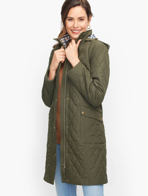 Long Quilted Coat | Talbots