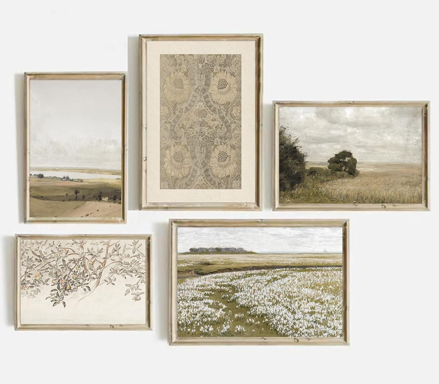 Farmhouse Wall Decor Aesthetic Vintage Wall Art Prints Botanical Canvas Wall Art Farmhouse Decor ... | Amazon (US)