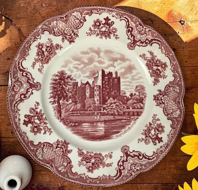 Johnson Bros Old Britain Castles Pink 10\u201d Dinner Plates Set of 6 Ironstone | eBay | eBay US