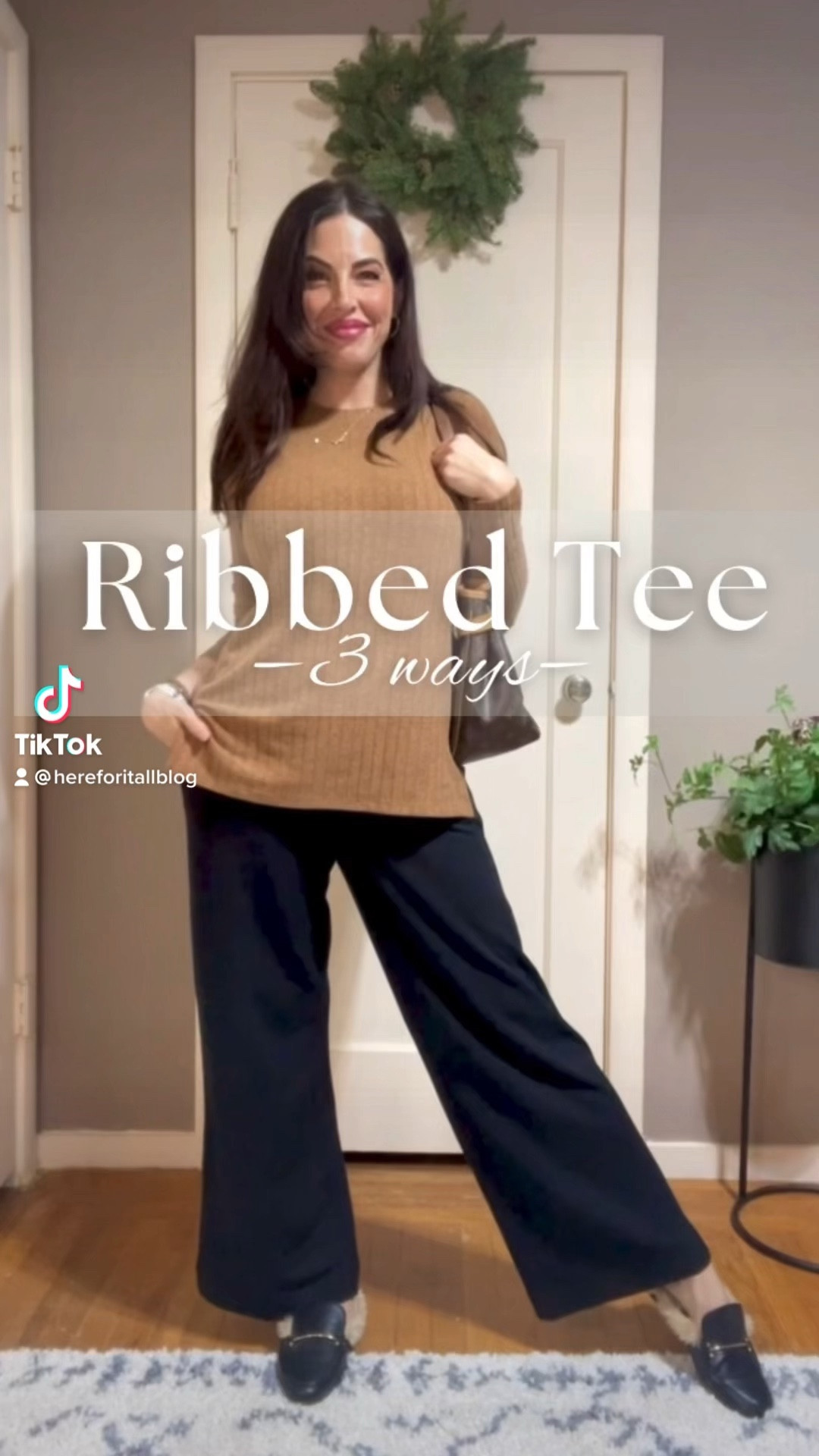 Brushed tee is on sale  50% off plus an additional 20% off today all Lou & Grey! Wearing a Small in both tee and wide leg pants (both are Lou & Grey). Wearing a 0 in the Express jeans (so good!). 

#LTKsalealert #LTKunder50 #LTKstyletip