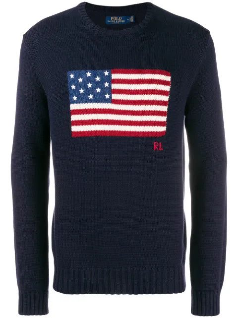 flag knitted jumper | Farfetch (US)