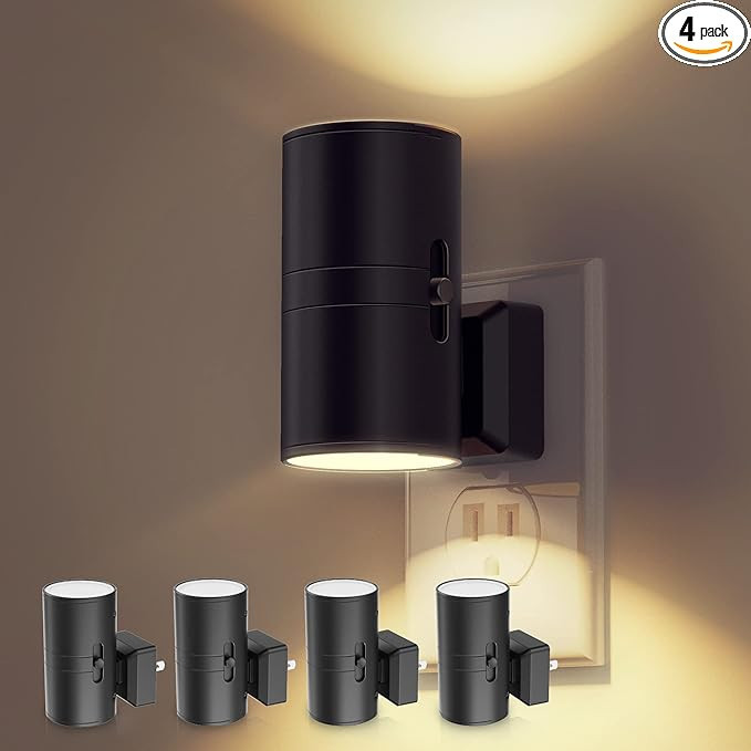 Night Light Plug in, LOHAS Vintage Night Light with Dusk to Dawn Sensor, 0-100LM Adjustable Brigh... | Amazon (US)