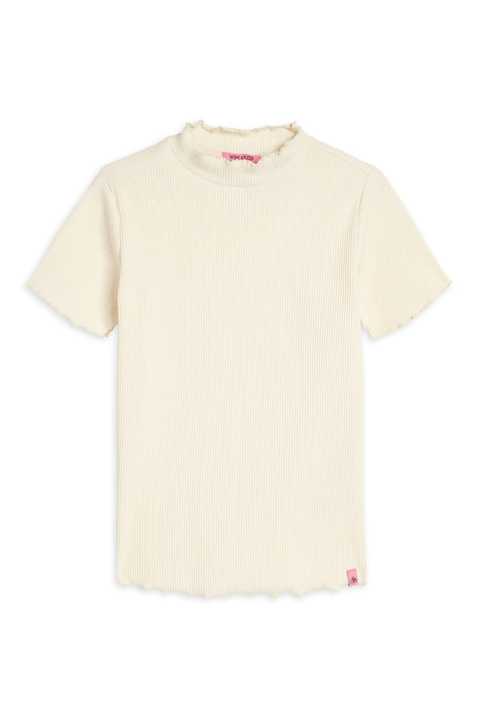 Scotch & Soda Kids' Lettuce Edge Stretch Cotton Rib T-Shirt (Women) | Nordstrom | Nordstrom