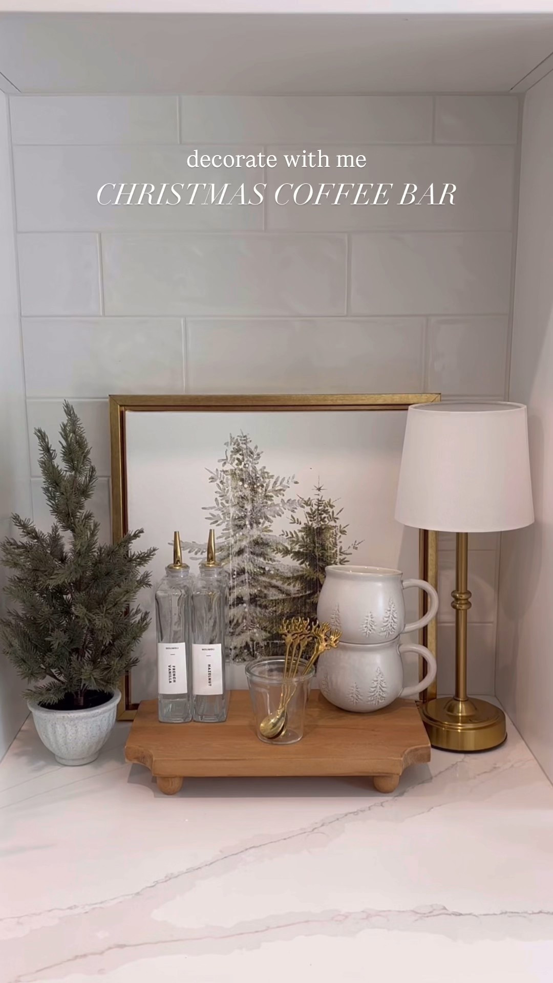 Christmas coffee bar 🤍🌲✨ 

#LTKHoliday #LTKHome #LTKGiftGuide