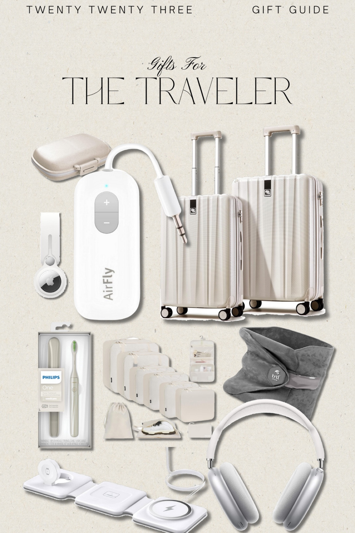 gifts for the traveler 



travel, traveler, traveler gift guide, gift guides, gift ideas, gift inspiration, holiday gifts, gifts for her, neutral gifts, luggage, holiday travel, traveling 

#LTKGiftGuide #LTKSeasonal #LTKHoliday