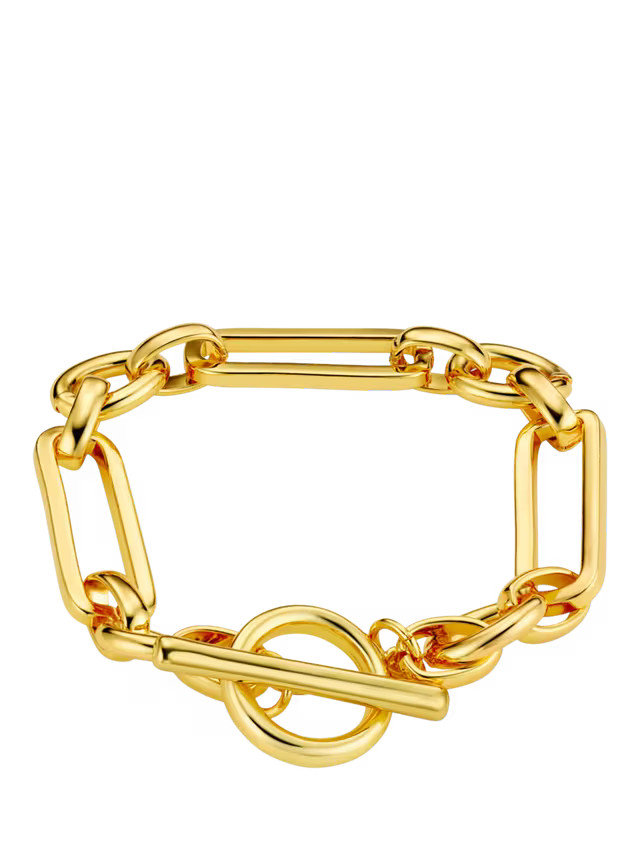 OreliaRectangular Link T-Bar Bracelet, Pale Gold | John Lewis (UK)