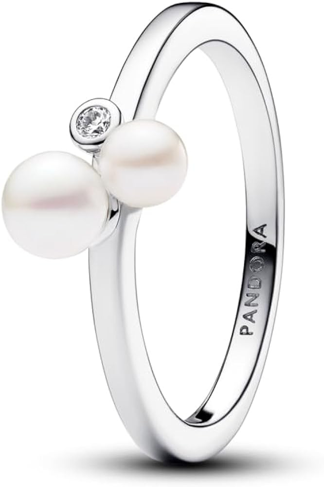Pandora Duo Treated Freshwater Cultured Pearls Ring - With Gift Box | Amazon (US)