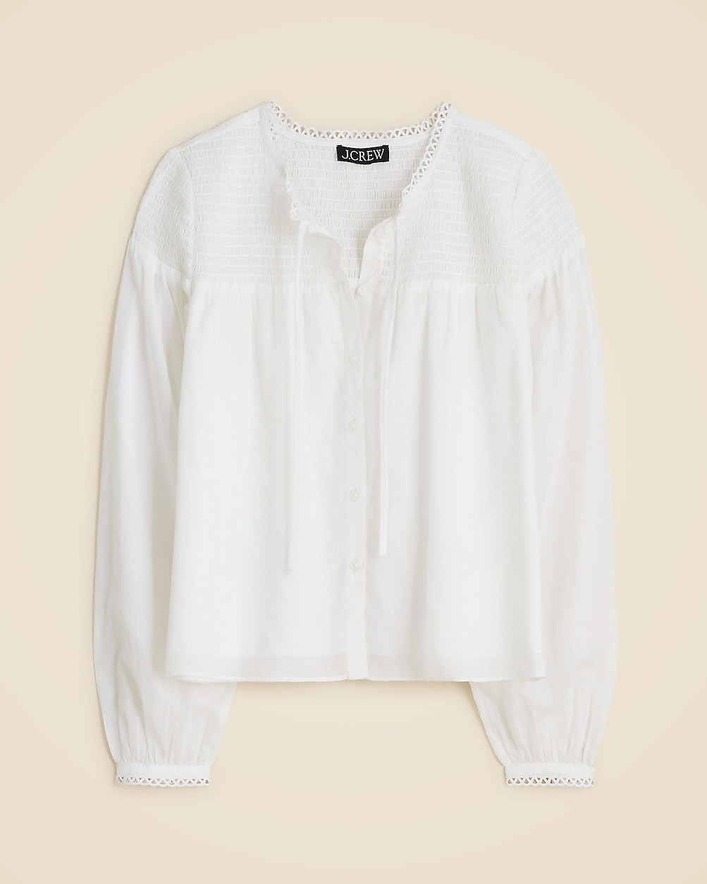 Popover top in cotton voile | J. Crew US