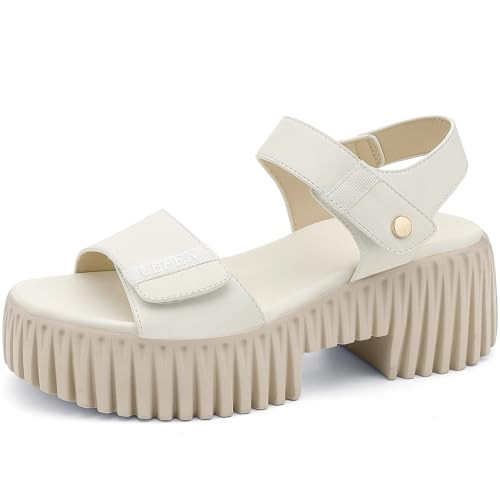 UBFEN Womens Platform Sandals Comfortable Arch Support for Summer Dressy Casual Lightweight Chunk... | Amazon (US)