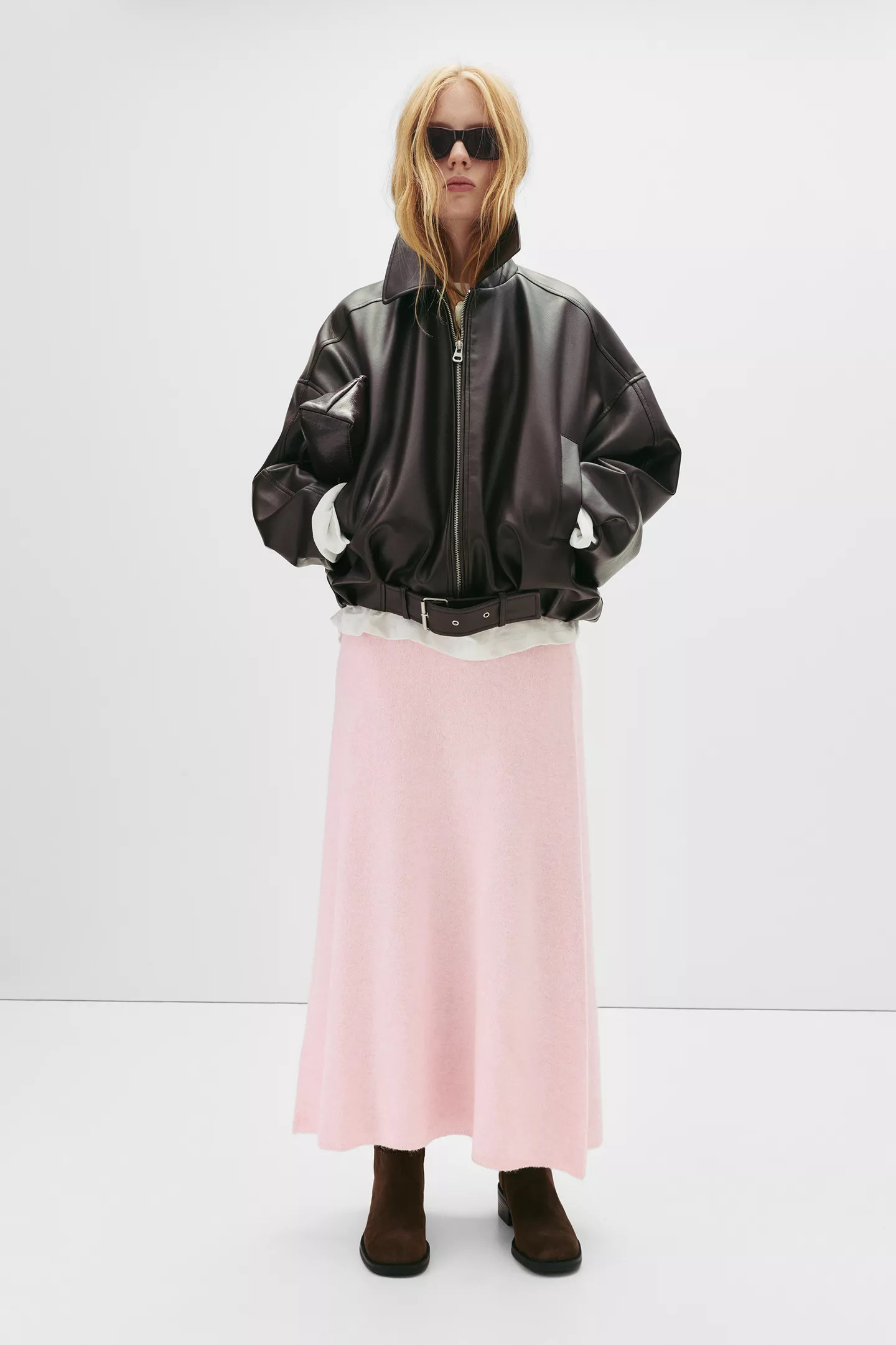 Soft knit midi skirt | PULL and BEAR UK