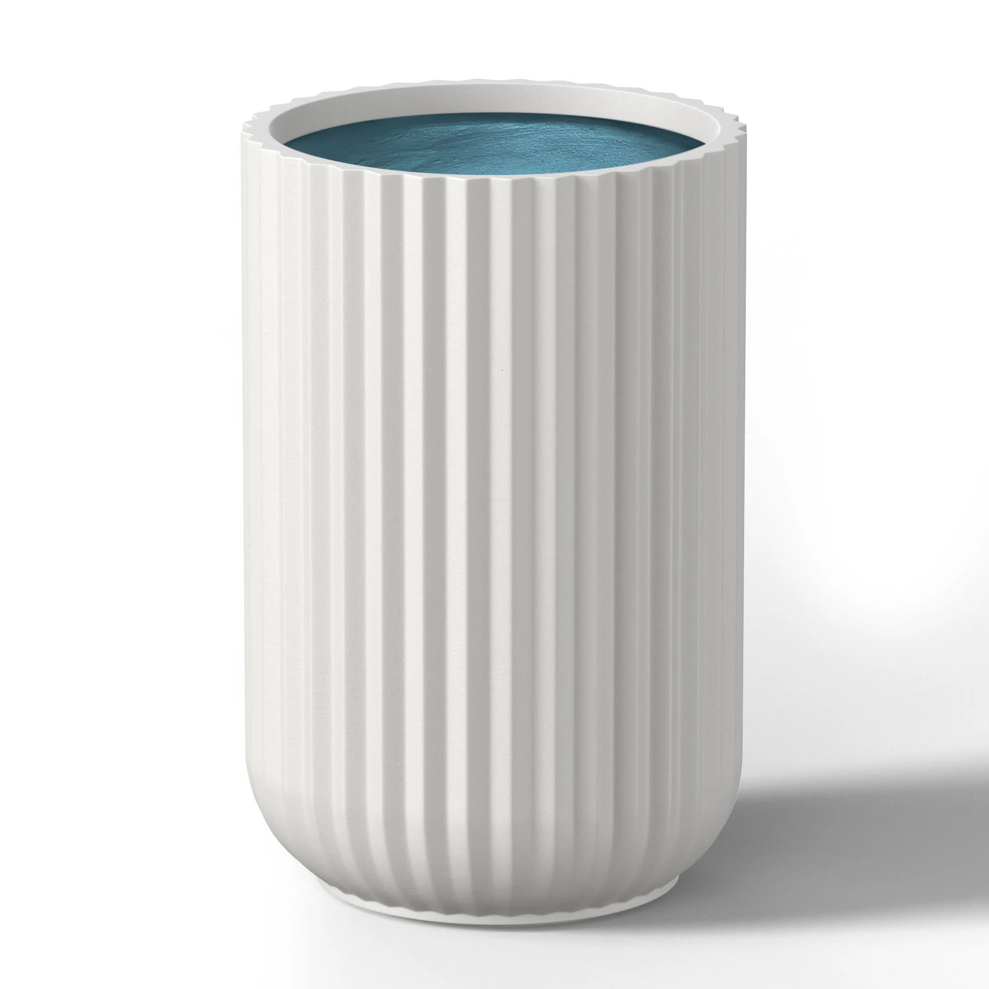 Large Concrete Round Planter / Pot With Drainage Holes | Wayfair North America