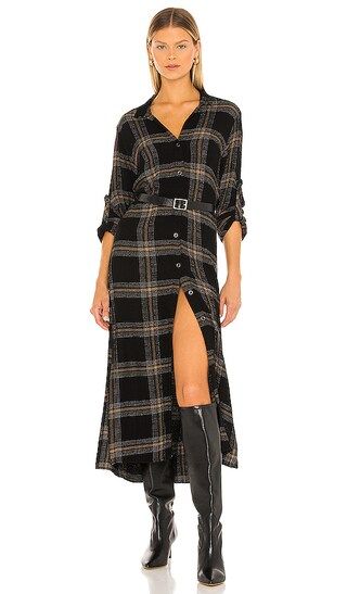 Duster Dress in Black Honey Plaid | Revolve Clothing (Global)