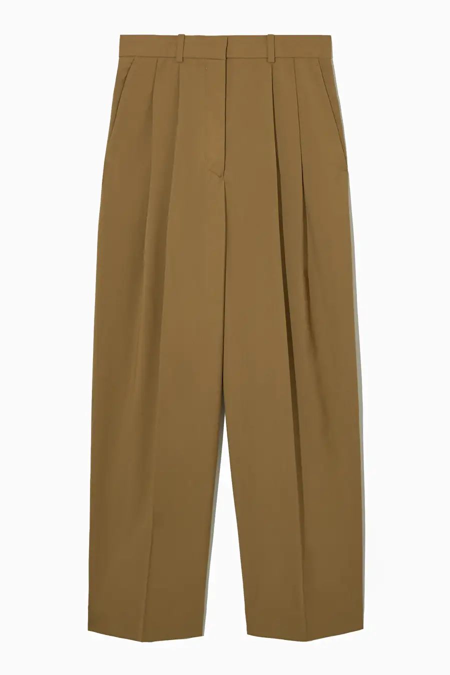 WIDE-LEG PLEATED WOOL TROUSERS | COS UK