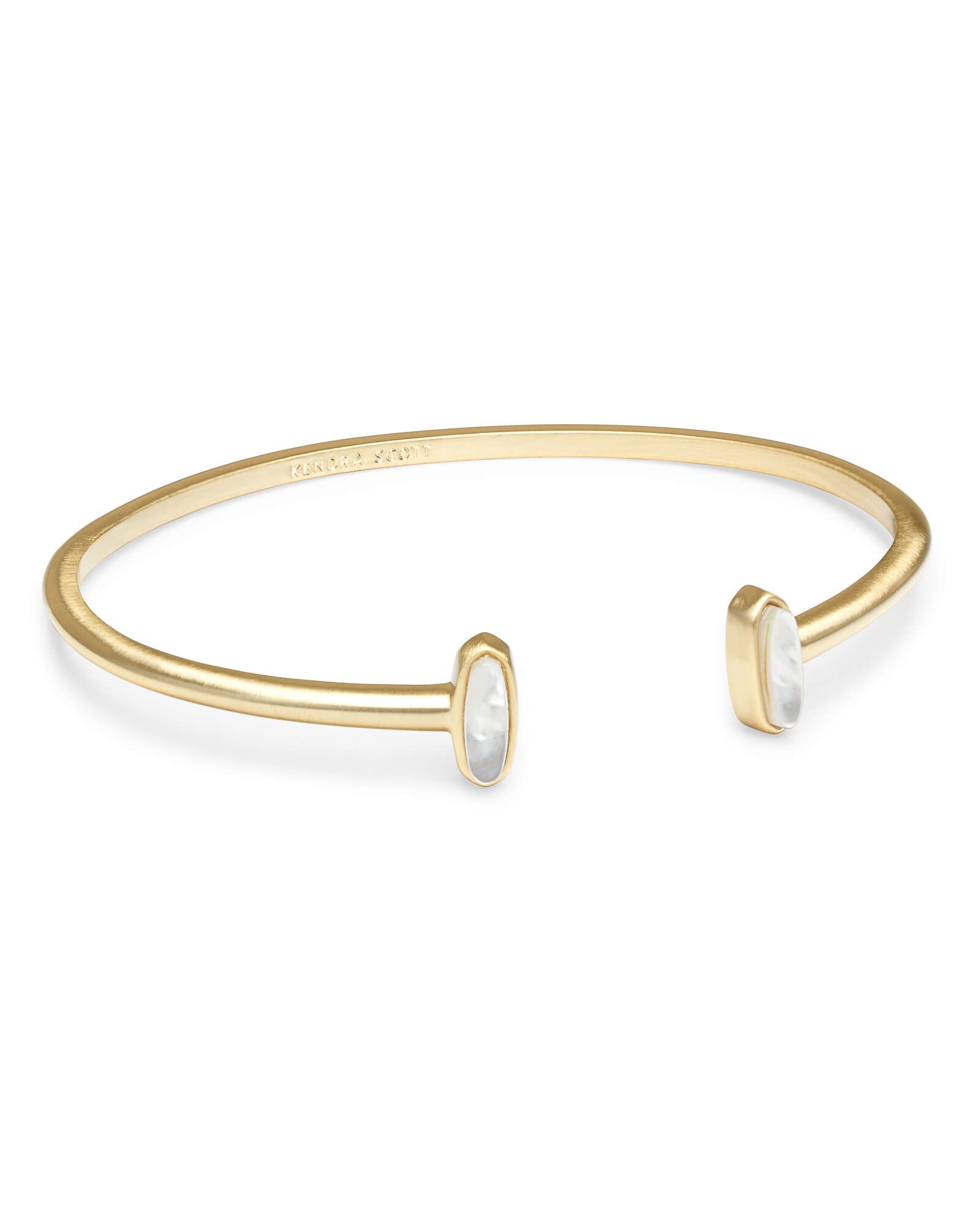 Mavis Gold Cuff Bracelet in Ivory Pearl | Kendra Scott