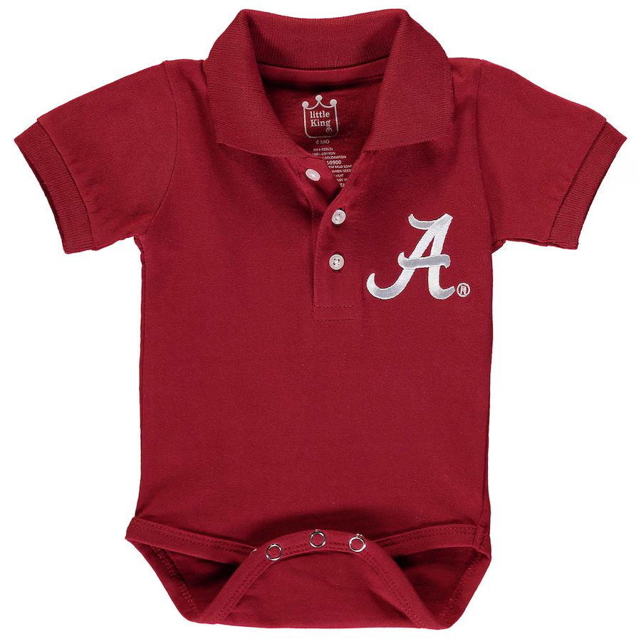 Alabama Crimson Tide Infant Polo Bodysuit - Crimson | Fanatics