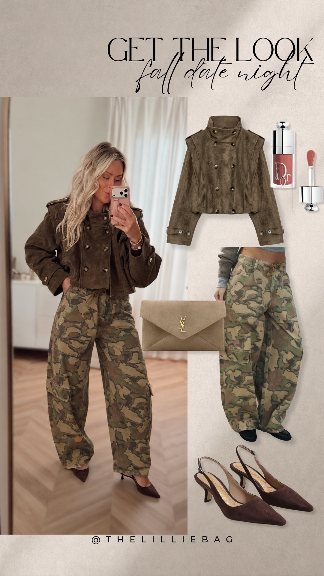 Fall date night, but make it a little unexpected 🤎 Camo + suede is the combo I didn’t know I needed! I love how the heels dress up the cargos while still keeping the whole look cool and effortless. 🍂

fall date night, Zara outfit, camo pants, suede jacket, fall outfit

#LTKootd #LTKSeasonal #LTKgrwm