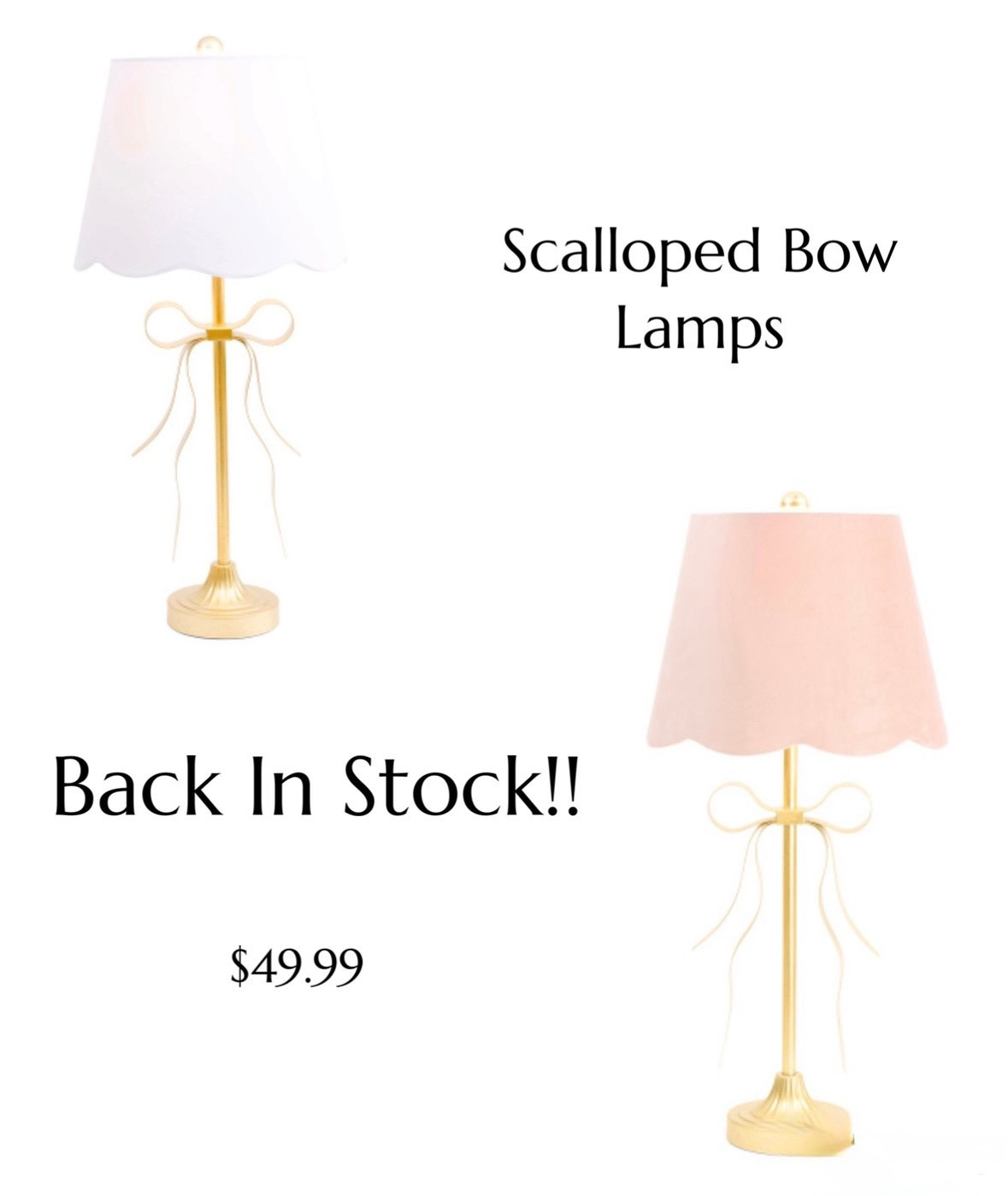 Scalloped bow lamps
Gold metal ribbon lamp
Marshall’s finds
Back in stock
Nursery lamp
Nursery decor
Lamp sale

#LTKSaleAlert #LTKFindsUnder50 #LTKHome