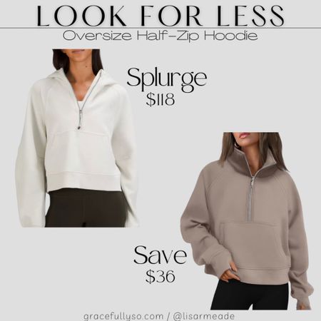 Look for less
Lululemon scuba and amazon pullover
Designer inspired, affordable Fashion, amazonfinds, Amazon Fashion, gift idea, gift for her, save vs splurge

#LTKstyletip #LTKfindsunder50 #LTKGiftGuide