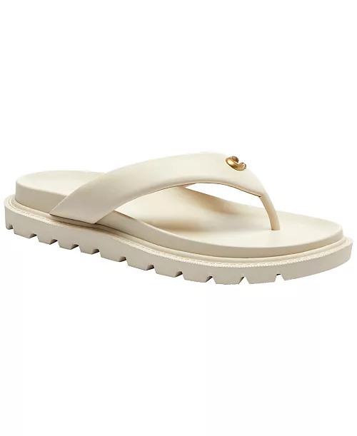 COACH Women's Brynn Thong Slip-On Sandals - Macy's | Macy's