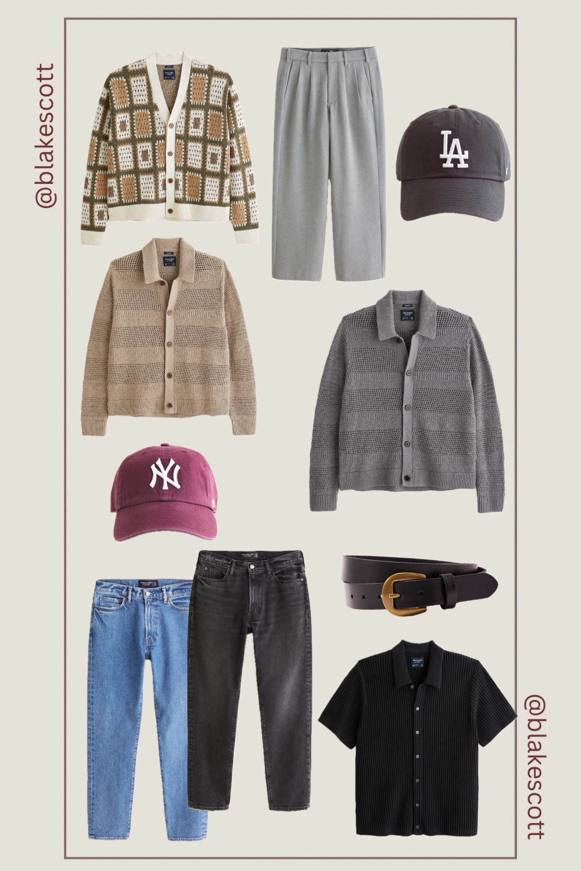 Some of the pieces I recently ordered, and other favorites from Abercrombie & Fitch New Arrivals. These airy cardigans will be a great transitional piece to warmer weather. I’ve been wanting to experiment with looser trousers and this cut and pleat sold me. 

#LTKstyletip #LTKmens