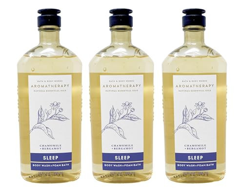 Bath & Body Works Aromatherapy Body Wash & Foam Bath, Gift Sets 10 fl oz per Bottle (3 Pack) (Chamomile + Bergamot) | Amazon (US)