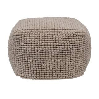 17" New Zealand Square Wool Pouf | Michaels | Michaels Stores