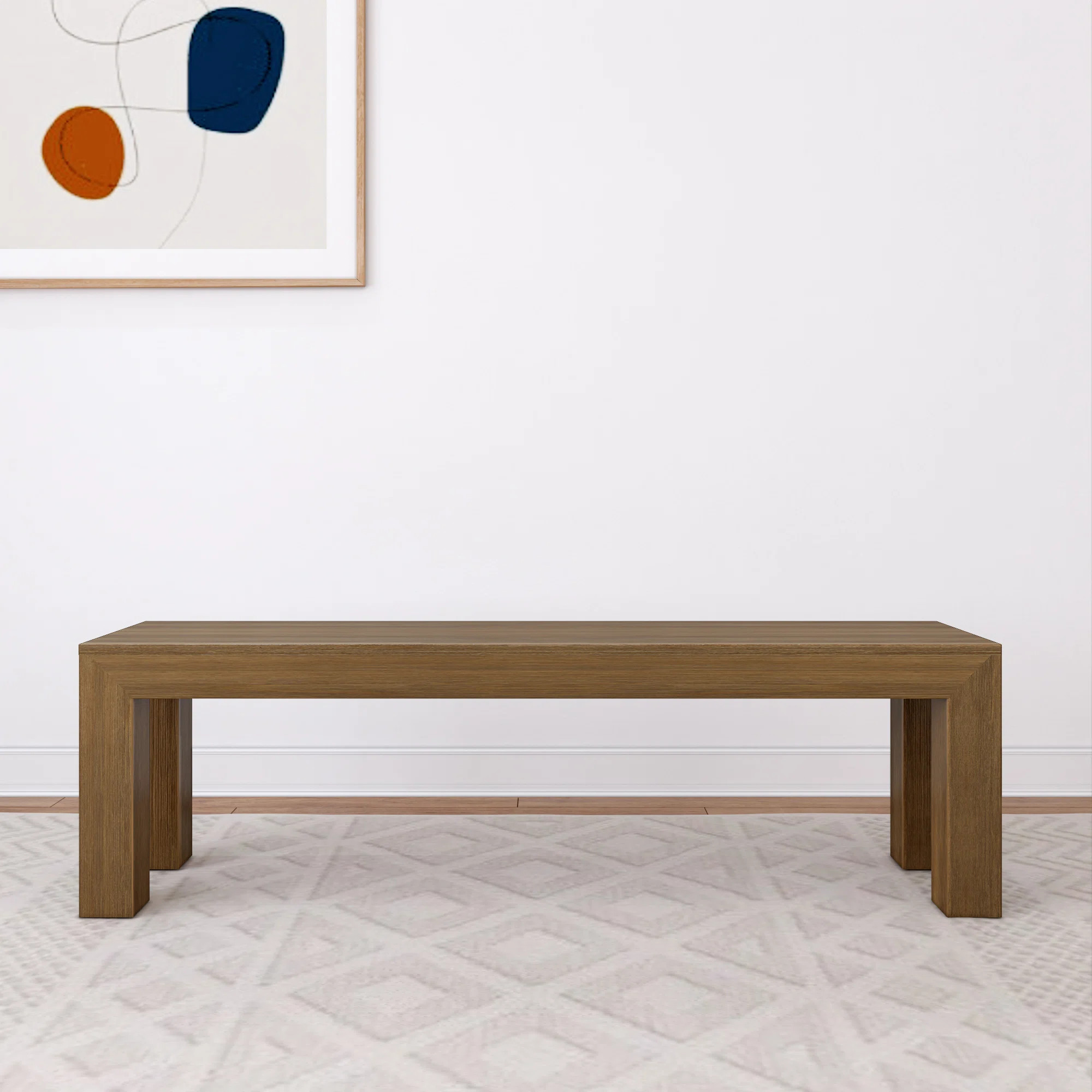 Linzy Modern Wood Bench | Wayfair North America