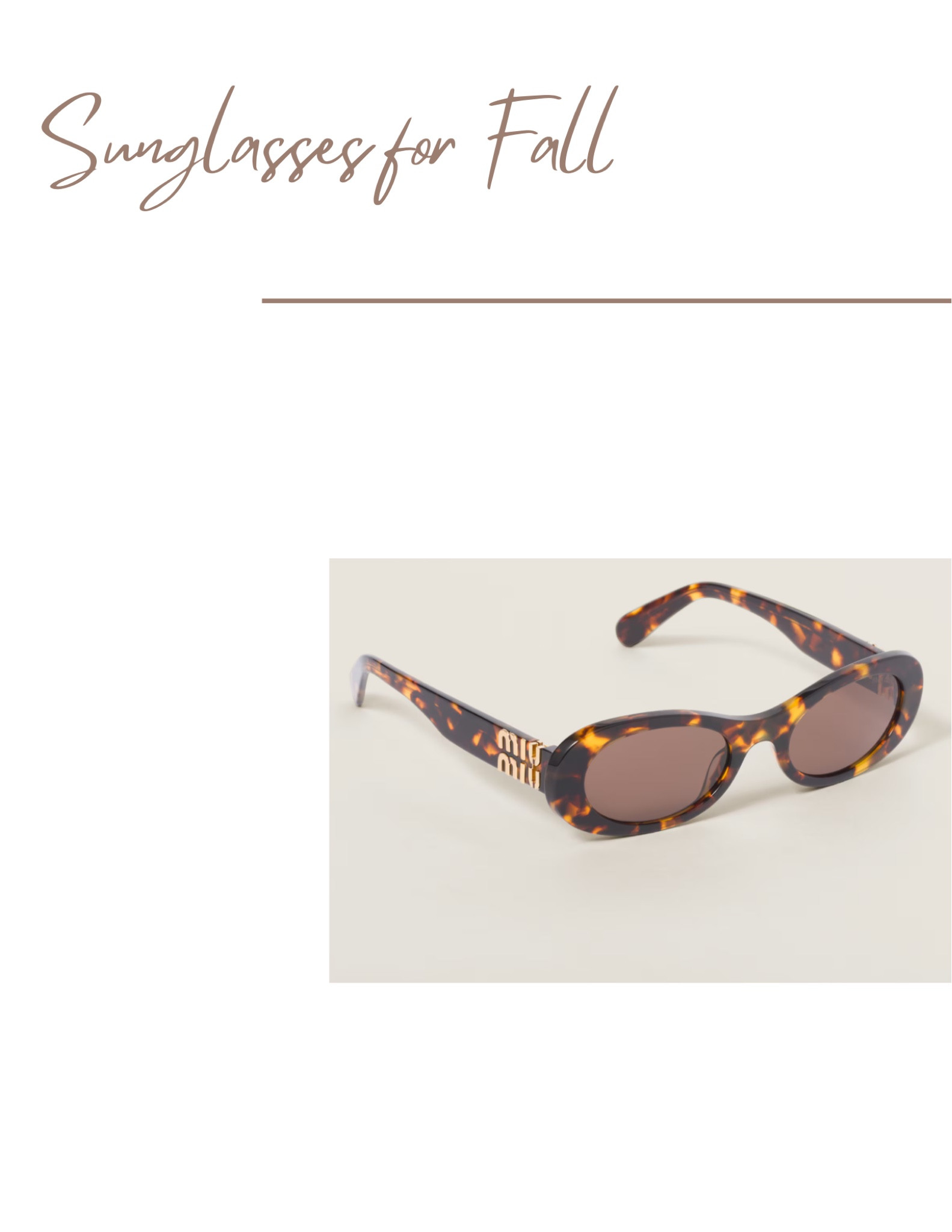 Favorite sunglasses for FW24

#LTKStyleTip #LTKSeasonal #LTKBeauty