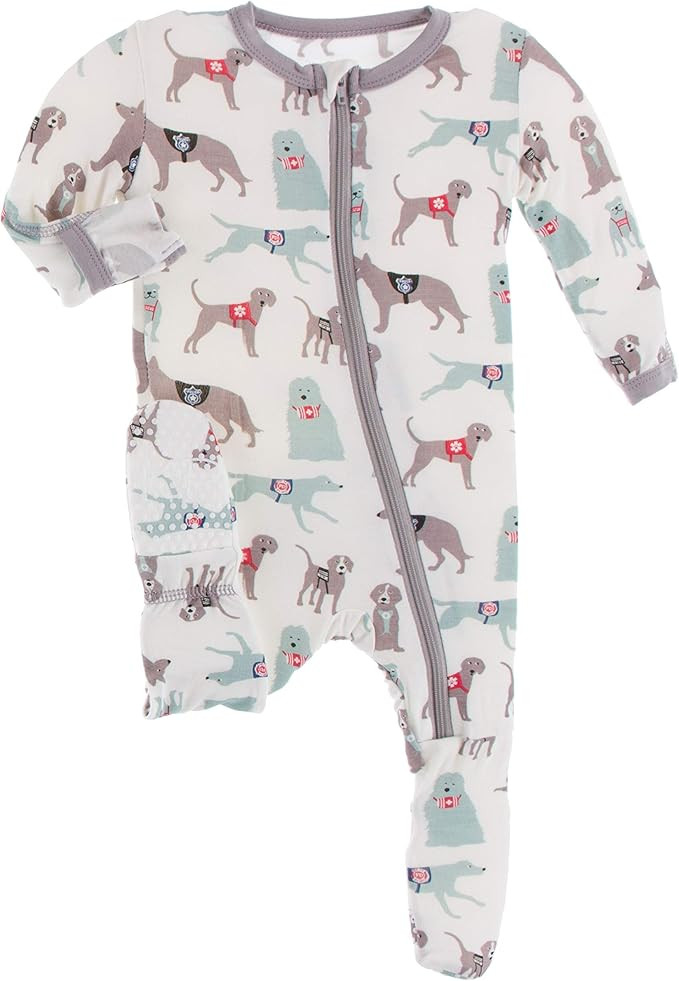 KicKee Pants Print Footie with Zipper | Amazon (US)