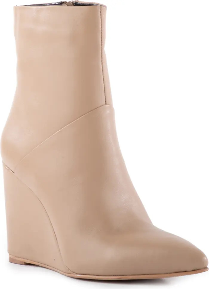 Only Girl Pointed Toe Wedge Bootie (Women) | Nordstrom
