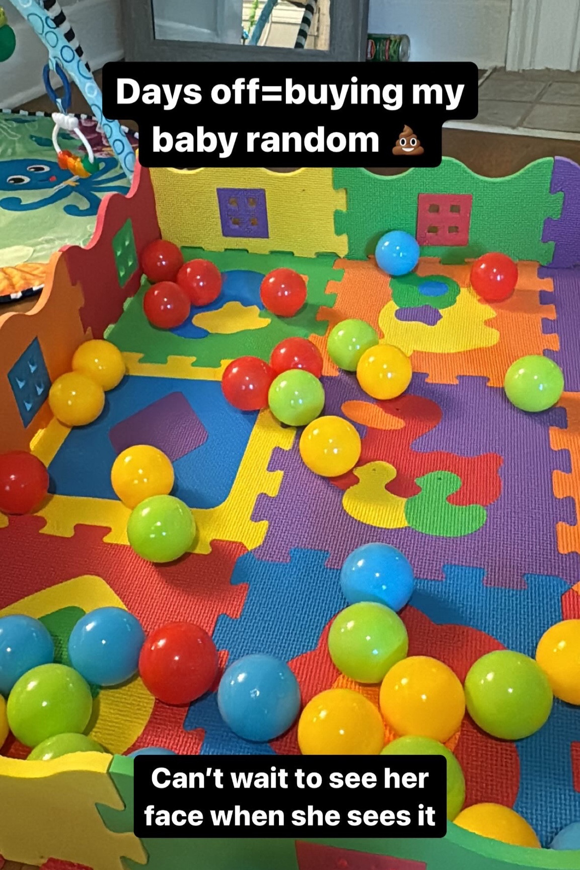 Baby foam ball pit