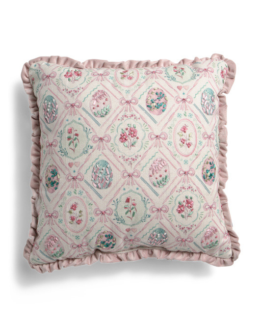 16x16 Multi-pippin Decorative Eggs Pillow | TJ Maxx