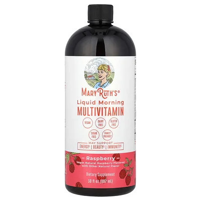 MaryRuth's, Liquid Morning Multivitamin, Raspberry, 30 fl oz (887 ml) | iHerb