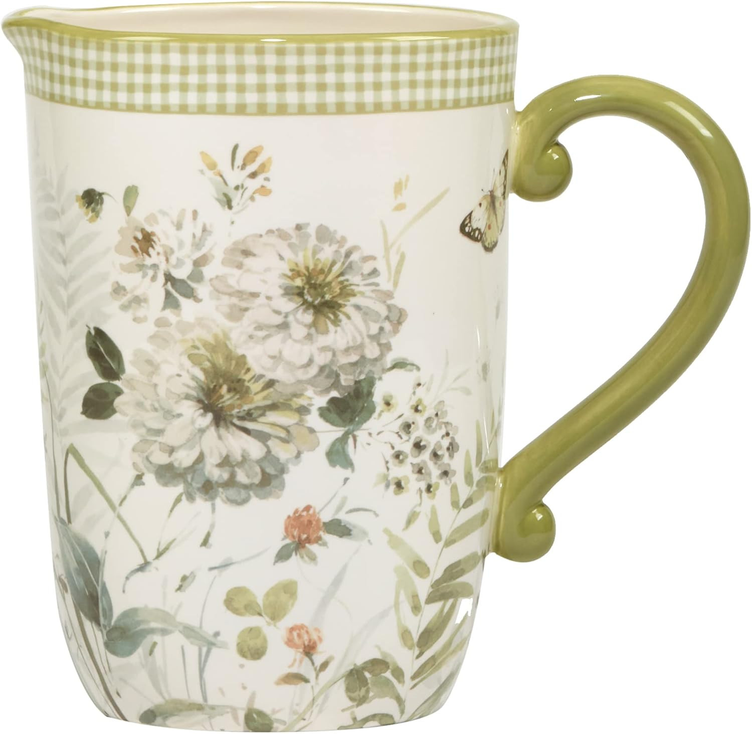 Certified International Green Fields 104 oz. Pitcher, Multicolor | Amazon (US)