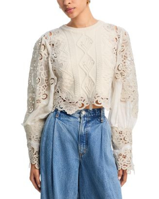 Vania Lace Combo Sweater | Bloomingdale's (US)