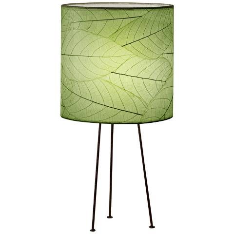 Eangee Metal Tripod Drum Green Accent Table Lamp | Lamps Plus