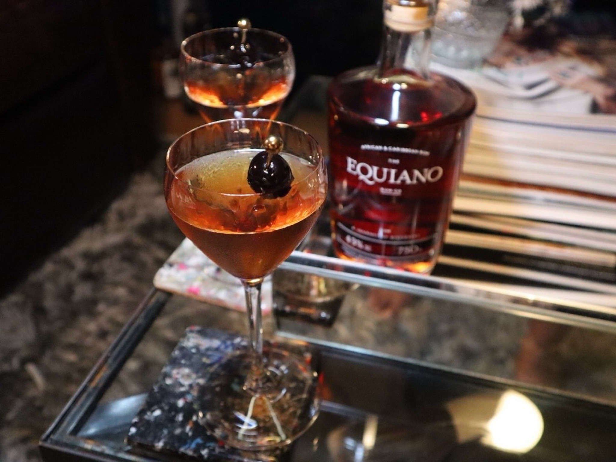 It's beginning to look a lot like cocktails.  This Manhattan cocktail is made with @equianorum, the world's first African & Caribbean rum , in collaboration to create something entirely new. A sip rich and deep in flavors aged from ex Cognac and Ex-bourbon barrels.  On the nose are whiffs of dried fruits and sweet toffee and orange peel leaving a medium to sweet ending.  Enjoy it on its own, on the rocks or by elevating a classic. 
 Click link 🔗 in bio to start with rum cocktails this week.  Cheers! #thesocialny


#thesocialny_cocktails #rumdrinks #rumcocktail  #oldfashionedcocktail #classiccocktails #cocktailrecipe #cocktails #cocteles#adidas

#LTKHome #LTKGiftGuide