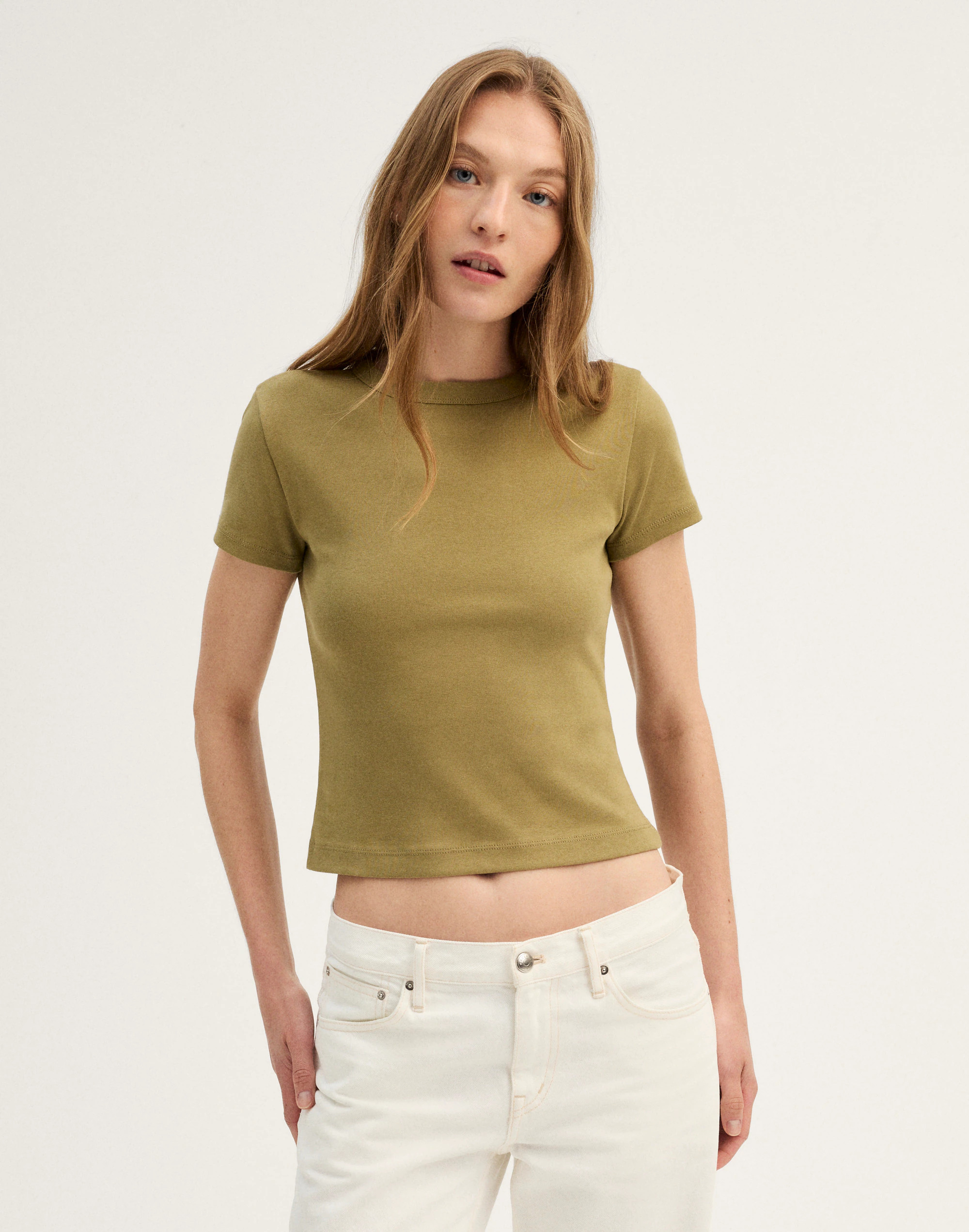 The '90s Cropped Tee in Compact Cotton | Madewell