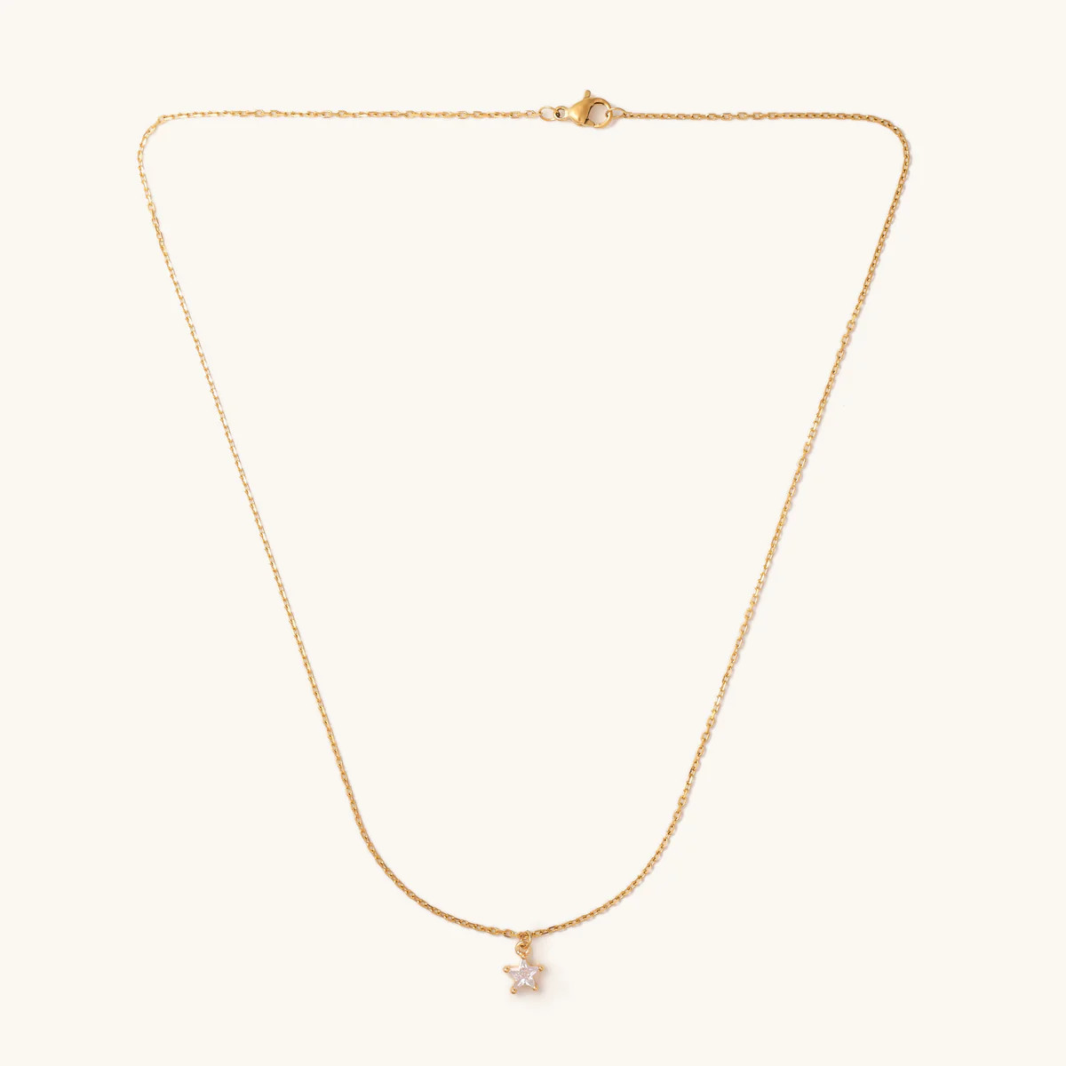 Gold Mini Crystal Star Necklace | Nikki Smith Designs