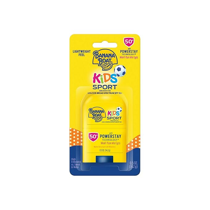 Banana Boat Sport Kids Sunscreen Stick SPF 50, 0.5oz | Travel Size Sunscreen for Kids, Childrens ... | Amazon (US)