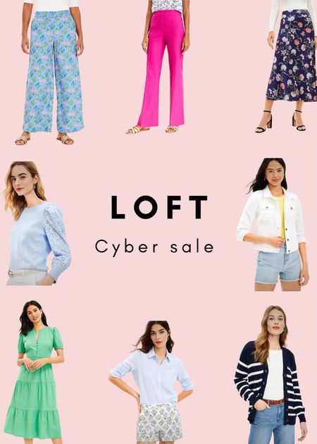 The loft is having a cyber spring sale. You can get 50% off all the great spring styles. I love Loft because their pieces fit well, are true to size, and are of great quality. I wear a 4 or 6 in pants. Medium in tops. 

#LTKSeasonal #LTKfit